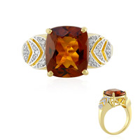 Anello in argento con Citrino Madeira