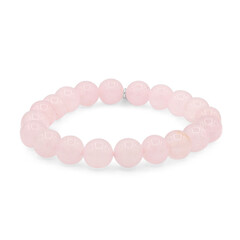 Bracciale in argento con Quarzo Rosa