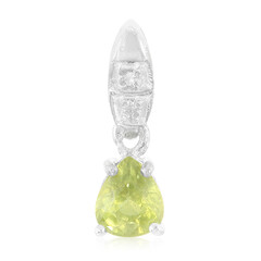 Ciondolo in argento con Zaffiro Verde