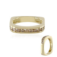 Anello in oro con Diamante Champagne I2 (de Melo)