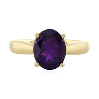 Anello in argento con Ametista Zambiana