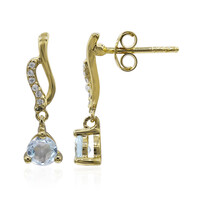 Orecchini in argento con Topazio Blu Cielo