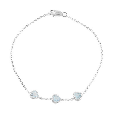 Bracciale in argento con Topazio Blu Cielo