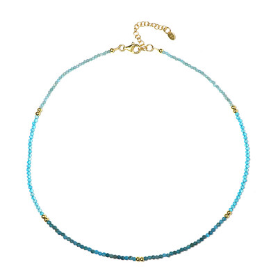 Collana in argento con Apatite Blu Neon