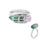 Anello in argento con Quarzo Bicolore (MONOSONO COLLECTION)