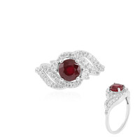 Anello in argento con Rubino del Madagascar