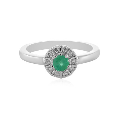 Anello in argento con Smeraldo Russo
