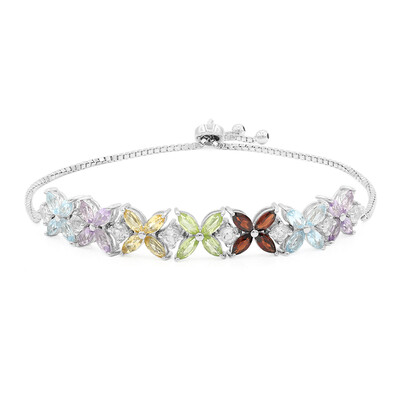 Bracciale in argento con Topazio Blu Cielo