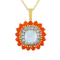 Collana in argento con Acquamarina