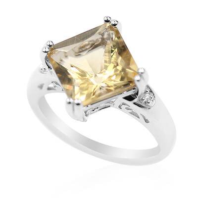 Anello in argento con Labradorite Dorata