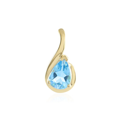 Ciondolo in argento con Topazio Blu Svizzero