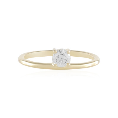 Anello in oro con Diamante IF (G) (de Melo)