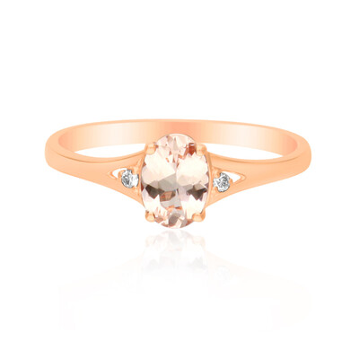Anello in oro con Morganite AAA