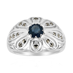 Anello in argento con Zaffiro Blu (Annette classic)
