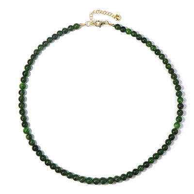 Collana in argento con Diopside Russo
