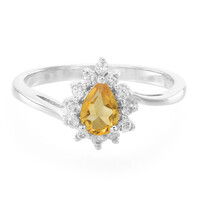 Anello in argento con Citrino