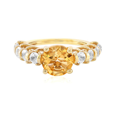 Anello in argento con Citrino