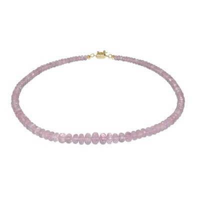 Collana in argento con Morganite