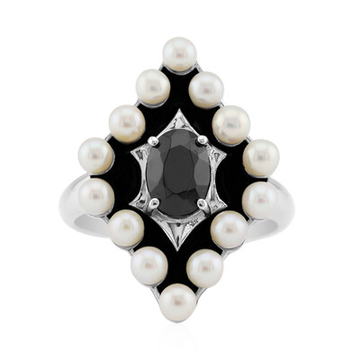 Anello in argento con Spinello Nero (Remy Rotenier)