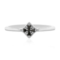 Anello in argento con Diamante Nero