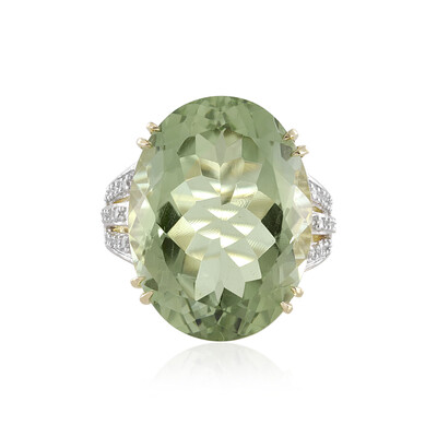 Anello in oro con Ametista Verde Rio Grande