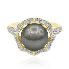 Anello in oro con Perla Tahitiana (TPC)