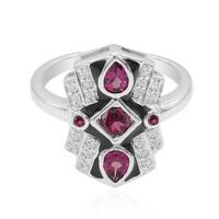 Anello in argento con Rodolite
