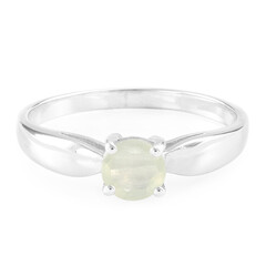Anello in argento con Prehnite