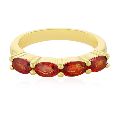 Anello in argento con Zaffiro Tramonto