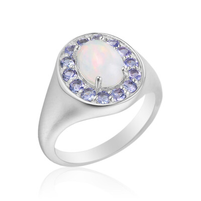Anello in argento con Opale di Welo