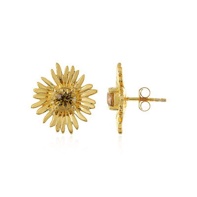 Orecchini in argento con Zircone Giallo