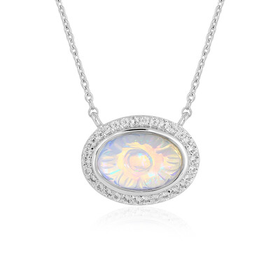 Collana in argento con Opale di Welo