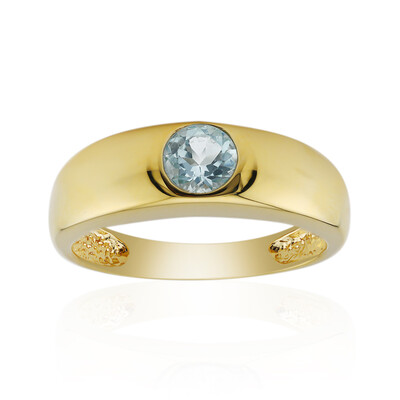Anello in argento con Topazio Blu Cielo