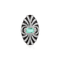 Ciondolo in argento con Smeraldo Colombiano (SAELOCANA)