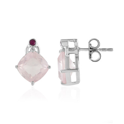 Orecchini in argento con Quarzo Rosa