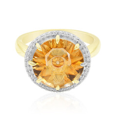 Anello in oro con Quarzo Arancione (Glenn Lehrer)