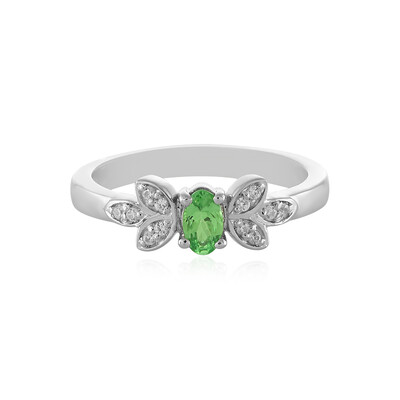 Anello in argento con Tsavorite