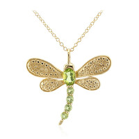 Collana in argento con Peridoto della Birmania