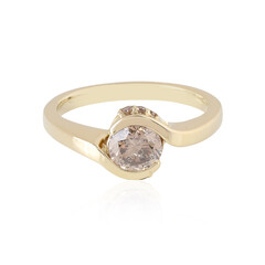 Anello in oro con Diamante Champagne I3 (KM by Juwelo)