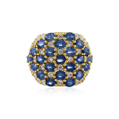 Anello in argento con Zaffiro Blu
