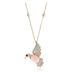 Collana in oro con Opale Rosa (CIRARI)
