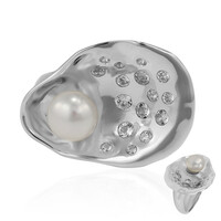 Anello in argento con Perla di Acqua Dolce