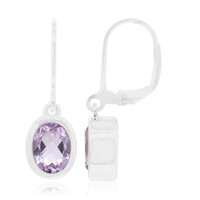 Orecchini in argento con Ametista Rose de France