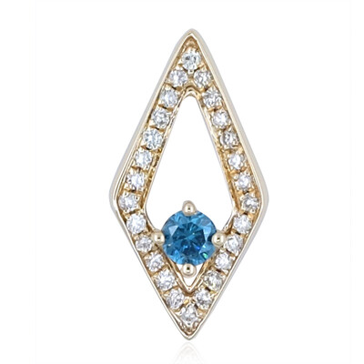 Ciondolo in oro con Diamante Blu SI2