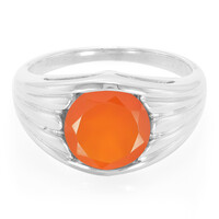 Anello da uomo in argento con Corniola
