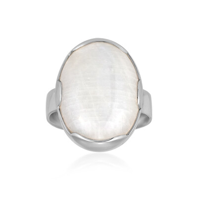 Anello in argento con Pietra di Luna Arcobaleno Bihar