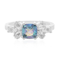 Anello in argento con Quarzo Oceano