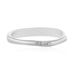 Anello in argento con Diamante I4 (J)