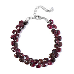 Bracciale in argento con Granato d’India