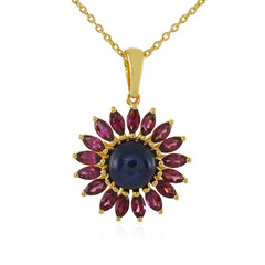 Collana in argento con Zaffiro Stellato Blu